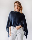 We Are Amma Cocoon Blue Nursing Cover Breast Feeding Sweater Breathable Knit