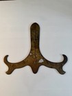 Decorative Folding Plate Stand Easel Display Holder Antique Brass Finish 7 5 