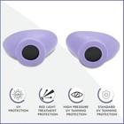 Super Sunnies Slim Flex Uv Eye Protection  Individual Tanning Goggles  lavender 