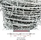 Barbed Wire 328 Ft  4 Point Barbed Wire Fence  18 Gauge 1 6mm  Barb Wire Roll  S