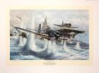 Battle For The Solomons  John Shaw Aviation Art Signed By 2 Pacific Fighter Aces