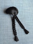 Kaya Wig B Black Braided Hair American Girl Doll Ooak Custom Replacement