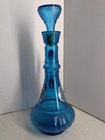 Vintage I Dream Of Jeannie Blue Glass Jim Beam Liquor Decanter Genie Bottle 1973