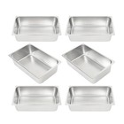 6-pack Commercial Food Pans 6  Deep  Stainless Steel For Steam Tables