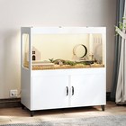 Tc-homeny Wooden Hamster Cage Guinea Pig Storage Cabinet Small Animal Cage House