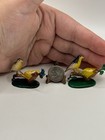 Vintage Miniature Plastic Dollhouse Bird On Branch Tiny Trinkets Decor