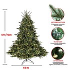 6 Ft Prelit Artificial Christmas Tree W 500 Led Lights 1673 Pe pvc Branch Tips
