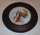 1900-1920 s Native American Indian Chief L  G   Bollin   Artist Watercolor Art