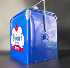 Shiner Specialty Beers Blue Metal Cooler Ice Chest Texas Breweriana Vintage Styl