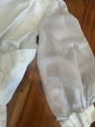 1950s Dress Vtg Straight 50s Swiss Dot Crossover Secretary Xs Flaw