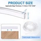 9 8ft U Channel Edge Protector Fits 3 16 -1 4  Edge  3 8  W X 9 16  H 