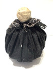 Nippon Vintage Porcelain Half Doll Hat Pin Or Sewing Needle Pin Cushion
