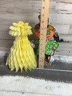 Vintage Beistle 3-d Honeycomb Halloween Decoration  Scarecrow With Cornstalks