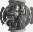 Huge Tetradrachm Alexander The Great Iii 336-323 Bc  Rare Silver Ar Macedon  Ngc