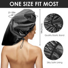 Extra Large Shower Cap  Waterproof Reusable Hair Cap  Xl Satin Lined Shower Bonn