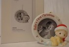 Precious Moments Picture Frame Photo Holder Baby s First Christmas Ornament Nib