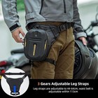 3in1 Motorcycle Waist Thigh Bag 10l Black