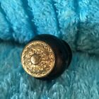 19th Century Victorian Ebony   Ornate Brass Latch Turn Knob 