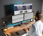 Vivo Triple Lcd Monitor Desk Mount Stand Heavy Duty And Fully Adjustable  3 Scre