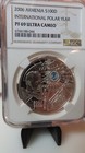 Ngc Pf69 Uc-armenia 2006 Int l Polar Year Silver 100 Dram Almost Perfect Proof