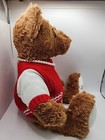 Delta Sigma Theta Plush Teddy Bear W  Red Knit Sweater   Pearl Necklace 14 