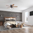 Prominence Home Arthur 52 Inch Flush Mount Led Ceiling Fan With Light  Bronze