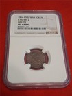 1864 Liberty Civil War Token F-46 399a Ngc Ms 63 Bn Union Sheild   mf-5256