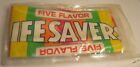 Vintage Life Savers Five Flavor Roll Candy Canvas Tote Bag 1984 New Old Stock