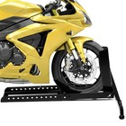 Motorcycle Wheel Chock Stand 1800 Lb Adjustable 15-22  3-5  Width For Trailer