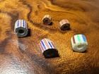 5 Pics Old Venetian Millefiori Beads Unique African Trade Beads For Jewelry Des