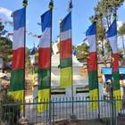 Tibetan Prayer Flags Vertical - Outdoor Decoration Hand Printed 177 8 X 43 18