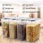 Wildone Cereal Storage Containers Set  Large Bpa Free Plastic Airtight Food S   