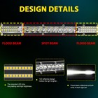 10 12inch Led Light Bar Spot Flood Combo For Truck Suv Atv Jeep Offroad Driving