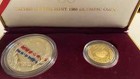 1988 Proof Olympic 2 Coin Set  5 Gold   Silver  1 Dollar  Us Mint Box   Coa