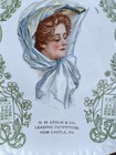 1909 Advertising Calendar Plate Mw  Leslie   Co Leading Outfitters New Castle Pa