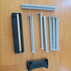 3m 3425 50 Pin Idc Ribbon Cable Connectors Vintage Mixed Lot Of 9