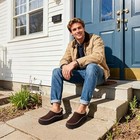 Mens Moccasin Slippers Indoor Outdoor House Slippers Warm Plush Fuzzy Memory    