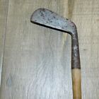 Vtg Antique Warwick Punch Dot Hand Forged Hickory Shaft Golf Club Mid Iron Rh