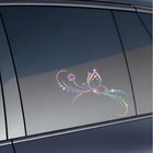 Bling Flower Butterfly Car Sticker Decal    Colorful