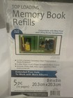 25 Memory Book Refills 8 X 8 White Refill Pages 5 Packs Of 5 Page Protectors New