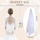 2 Pcs Wedding Unity Veil And Cord Setwedding Lasso Rope For Ceremony Catholic   