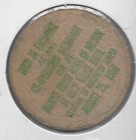 1858-1958  Wilson Centennial  probably New York   Trade Token  Wooden Nickel