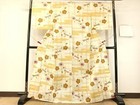 Japanese Kimono Summer Item  Cotton Kobai Weave Yukata     Dragonfly Pattern