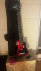Hofner Electric Travel Guitar Red  sonicake Bi-reactor  Gig Bag  And Strings  
