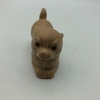 Dog Puppy Toy Blow Mold Figurine Small Light Brown Cute Vintage Vending  Prize