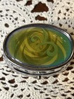 Vintage Silver Tone Two Compartment Light Up Pill Box
