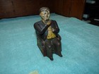 Original Antique 1870s J e Stevens Cast Iron Tammany Mechanical Bank Nice 