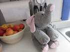 Rare Ty Pluffies Winks Elephant  18    Large Tylux Plush 2004 Gray Fast Shipping