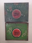 2 Vintage Lucky Strike Cigarettes  Green Red Logo Advertising Tins Lot