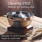 10 Pack 21 Oz Stainless Steel Bowls Double Walled Insulated Soup Bowls